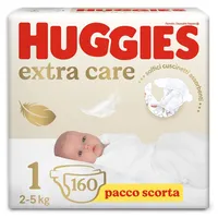 Huggies Extra Care Größe 1 (2-5 kg), sehr saugfähig,