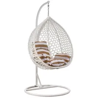 RAMROXX Luxus Hängesessel Style XXL Rattan Korb und Gestell