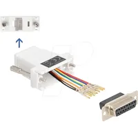 DeLock 67111 VGA / RJ45 Adapter [1x D-SUB-Stecker 15pol.
