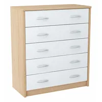 Matkam Schuhschrank Sonoma Eiche, Weiß, Holzwerkstoff, 74x85x35 cm, Garderobe,