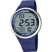 Calypso Kunststoff Herren Jugend Uhr K5785/3 Digital Armbanduhr blau