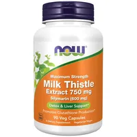 NOW Foods Milk Thistle Extract, Maximum Strength 750mg -
