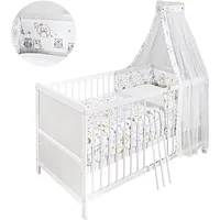 Jedynak Jedynak, Babybett, Eule 140x70cm weiß