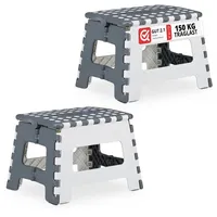 Relaxdays Klapphocker faltbar M 4er Set - Weiß