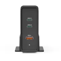 Hama Universal-USB-C-Ladestation, GaN, 3 Ports, Power Delivery (PD), 5-28V/140W