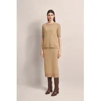 Bugatti Rundhalspullover, mit kurzem Arm bugatti beige