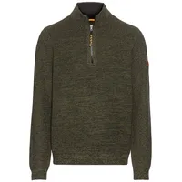 CAMEL ACTIVE Herren Stricktroyer aus Baumwollmix Dunkelgrün, menswear-3XL