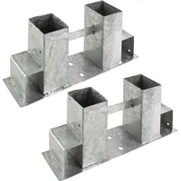 DEMA Kaminholzregal Kaminholzständer Brennholzregal Brennholz Stapelhilfe 2er-Set