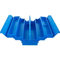 BGS Metall-Werkzeugkasten leer 5 Fächer blau 420 x 200
