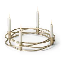 Philippi Bergamo Adventskranz für Stabkerzen - gold