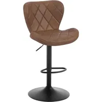 Woltu 1x Barhocker, Barstuhl höhenverstellbar, Bistrohocker ergonomisch, mit Rückenlehne