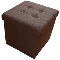 Style Home Sitzhocker Sitzbank mit Stauraum, Faltbare Aufbewahrungsbox Sitztruhe