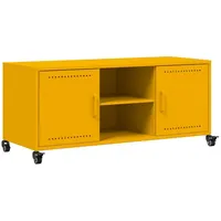 VidaXL TV-Schrank Senfgelb 100,5x39x43,5 cm Kaltgewalzter Stahl