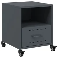 VidaXL Nachttisch Anthrazit 36x39x43,5 cm Stahl