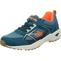 LICO Salford VS Hallenturnschuhe, Petrol/Orange, 35 EU