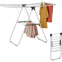 Relaxdays Wäscheständer klappbar 93x136x58 cm weiß