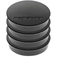 Magnetoplan Magnet Discofix Standard auf Blisterkarte, 4 Stück, schwarz
