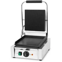 Vertes Kontaktgrill, 1800 W, Gusseisen, gerillt/flach, 0-300°C, Edelstahl, für