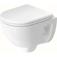 Duravit D-Code Wand-WC mit WC-Sitz Weiß Hochglanz