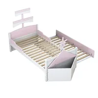 XDOVET Hausbett Segelbootform 90 x 190 cm Kiefer rosa