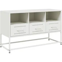 VidaXL TV-Schrank Weiß 100,5x39x60,5 cm Stahl