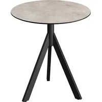 Essentials Klapptisch "Infinity", schwarz, moonstone, schwarz, B:70cm H:74cm T:70cm,
