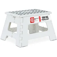 Relaxdays Klapphocker faltbar, Camping Hocker, Kinder Badhocker, bis 150