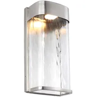 Elstead Lighting Badezimmerleuchte Wandlampe Wandleuchte LED IP44 Bad Stahl