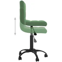 VidaXL Bürostuhl Drehbar Dunkelgrün Samt