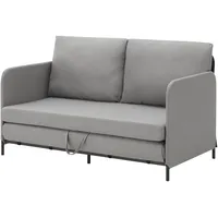 [en.casa] Schlafsofa Soini mit Liegefunktion Hellgrau