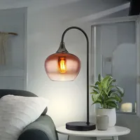 GLOBO Beistellleuchte Tischlampe Nachttischleuchte schwarz-matt BigLight