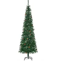 Homcom Weihnachtsbaum Kunststoff Metall 54L x 54B x 195H