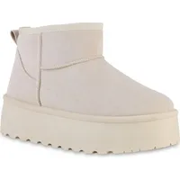 VAN HILL Plateau Boots in Beige
