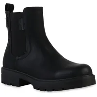VAN HILL Klassische Stiefeletten Profil-Sohle Plateau Vorne Schuhe 841383,