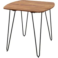 KADIMA DESIGN Massivholz Esszimmertisch, Modernes Design, abgerundete Ecken, Sheesham,