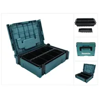 Makita Makpac 1 Varioeinsatz mit 2 Fächern blau
