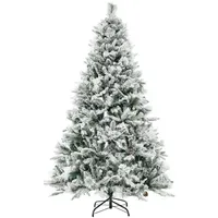 Costway Künstlicher Weihnachtsbaum Grün/Weiß 180 cm