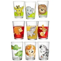 Ritzenhoff & Breker Kindergläser Dschungel/Wald/Zoo 205 ml 9er Set