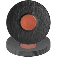 Villeroy & Boch Untertasse 12,1 cm Schwarz 6 St.