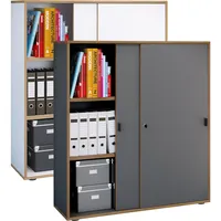 VCM Büroschrank Aktenschrank Schiebetüren Salia 3-Fach