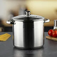 Hi Edelstahl Universaltopf 10 Liter Suppentopf mit Skala Induktion