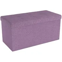 Intirilife Faltbare Sitzbank 76x38x38 cm in LOTUS ROSA -
