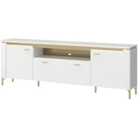 Möbel Kraft TV-Lowboard mit Softclose ¦ weiß ¦ Maße