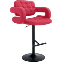 CLP Barhocker Dublin Stoff rot/schwarz