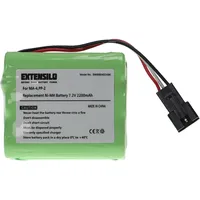 EXTENSILO Akku kompatibel mit Teac DAB-Radio, MP3, MP4, R-1,