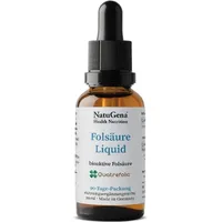 NatuGena Folsäure Liquid, Vitamin B9 Quatrefolic Folsäure in flüssiger