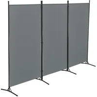 [en.casa] Raumteiler Teruel 3-teilig 260x176 cm Paravent Trennwand 3-tlg.