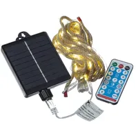 MARELIDA Lichterkette Jute 10m 200 LED inkl. Fernbedienung braun