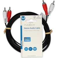 Nedis Stereo-Audiokabel 2x RCA Stecker 2x RCA Stecker Vernickelt