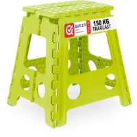 Relaxdays Klapphocker faltbar, Camping Hocker, Kinder Badhocker, bis 150